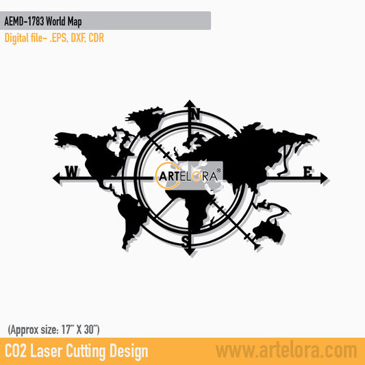 2D Modern Art World Map