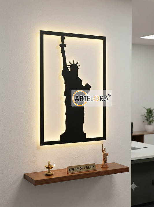 2D Modern Art Statue Of Liberty