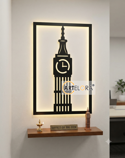 2D Modern Art Big Ben Clock