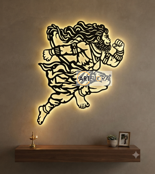 2D Modern Art Hanuman Metal Art