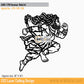 2D Modern Art Hanuman Metal Art