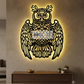 2D Modern Art Owl Metal Art