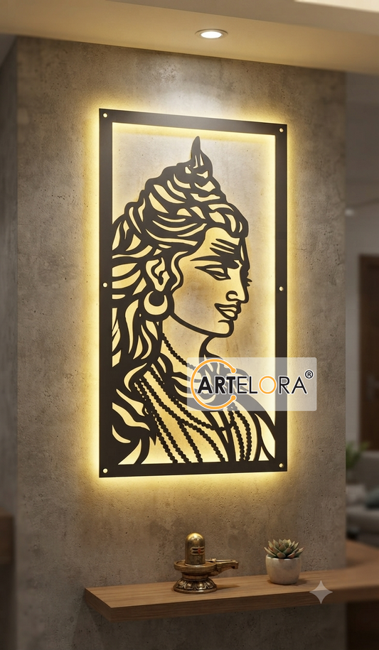 2D Modern Art Shiva Sankar Mahadev Metal Art Design