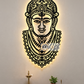 2D Modern Art Mata Mansa Devi Metal Art Design