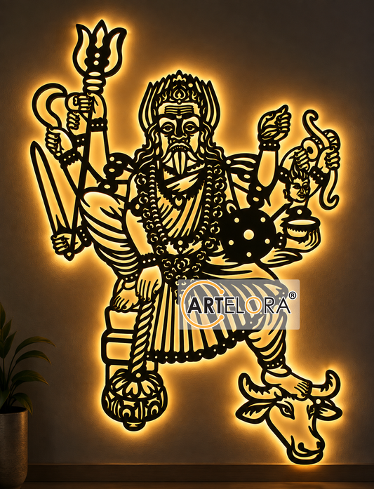 2D Modern Art Shri Uthira Kaliamman Metal Art Design