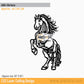 2D Modern Art Horse