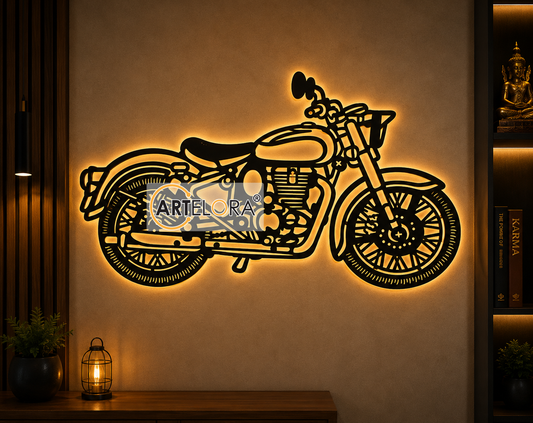 2D Modern Art Royal Enfield Bullet