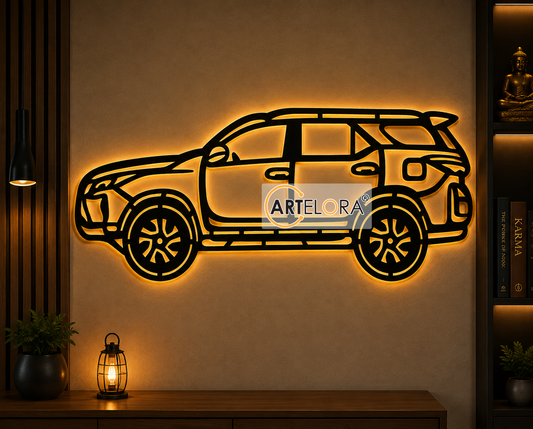 2D Modern Art Toyota Fortuner Car