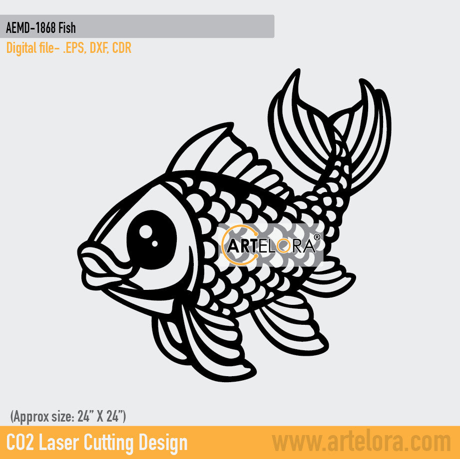 2D Modern Art Dolfen Fish