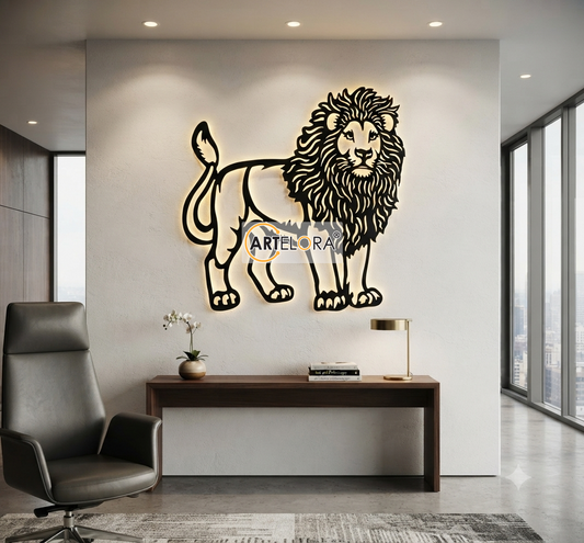 2D Modern Art Lion