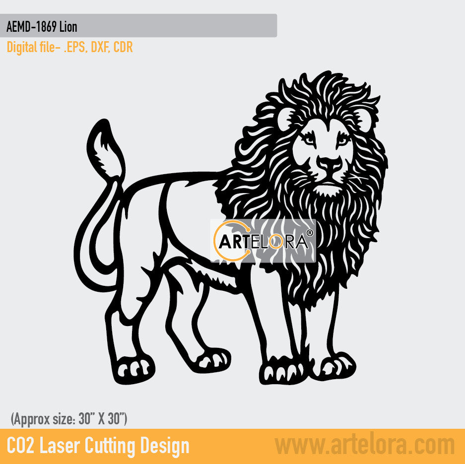 2D Modern Art Dolfen Lion