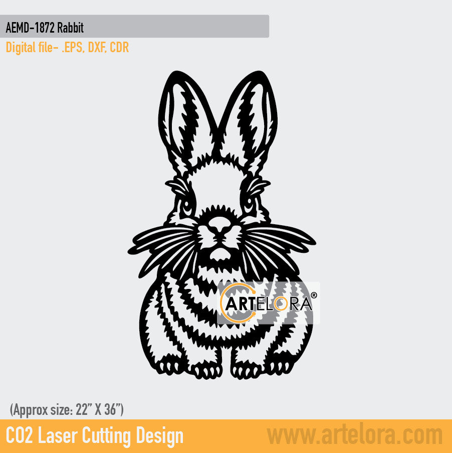 2D Modern Art Dolfen Rabbit