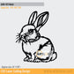 2D Modern Art Rabbit