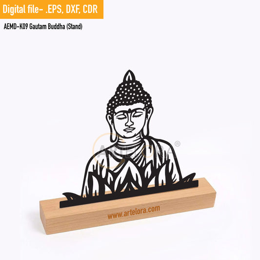 2D Modern Art Gautam Buddha (Stand)
