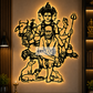 2D Modern Art Saibaba Dattaguru (Dattatreya Swamy)