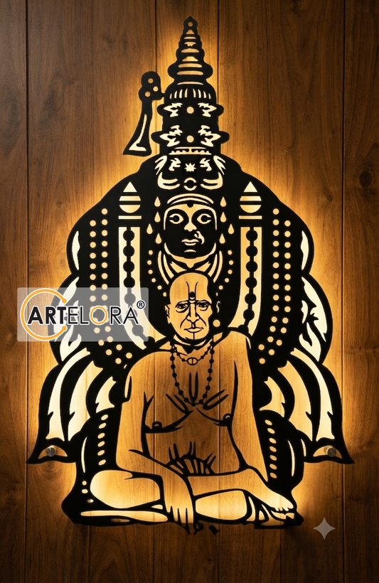 2D Modern Art Swami Samarth & Tuljabhavani