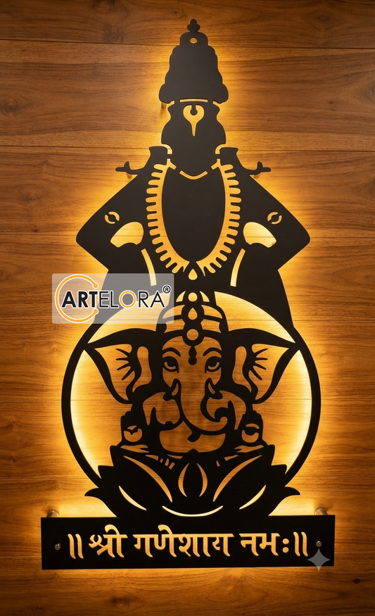 2D Modern Art Vitthal & Ganesh