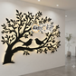 2D Modern Art Bird on Branch Wall Art