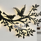 2D Modern Art Bird on Branch Wall Art