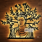2D Modern Art Goutam Buddha with Tree