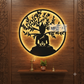 2D Modern Art Goutam Buddha with Tree