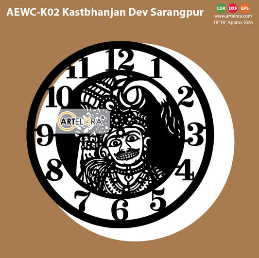 Wall Clock Kastbhanjan Dev Sarangpur