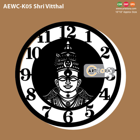 Wall Clock Shri Vitthal