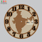 Wall Clock India Map