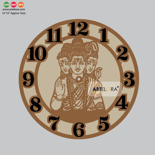 Wall Clock Shri Dattatreya