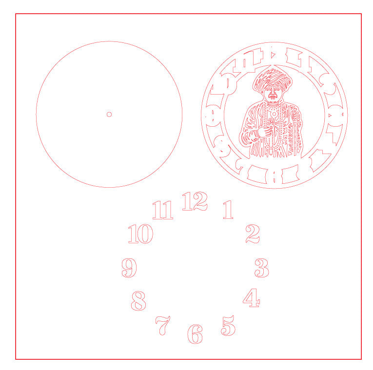 Wall Clock Jay Jalaram Bapa