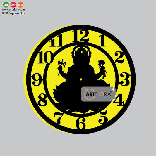 Wall Clock Ganesha
