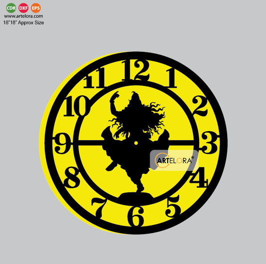 Wall Clock Shiva Tandava