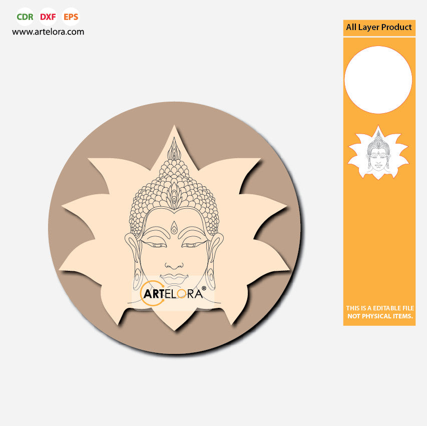 Pre Marked Base Design Gautam Buddha