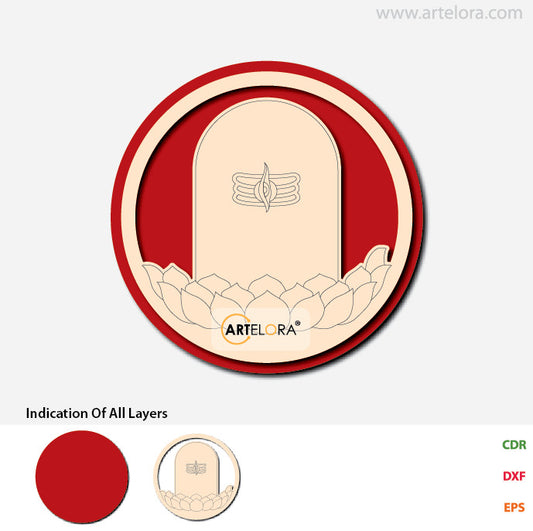 Pre Marked Base Design Shiv Ling