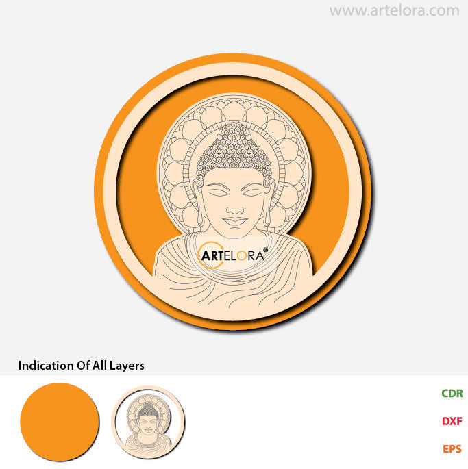 Pre Marked Base Design Gautam Buddha