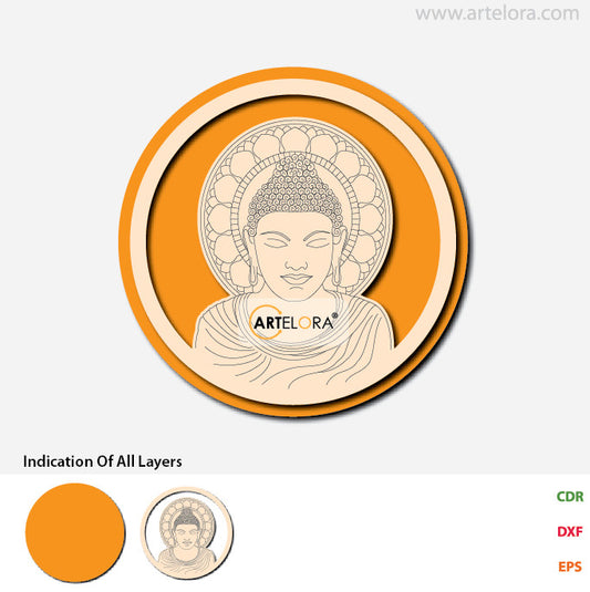 Pre Marked Base Design Gautam Buddha