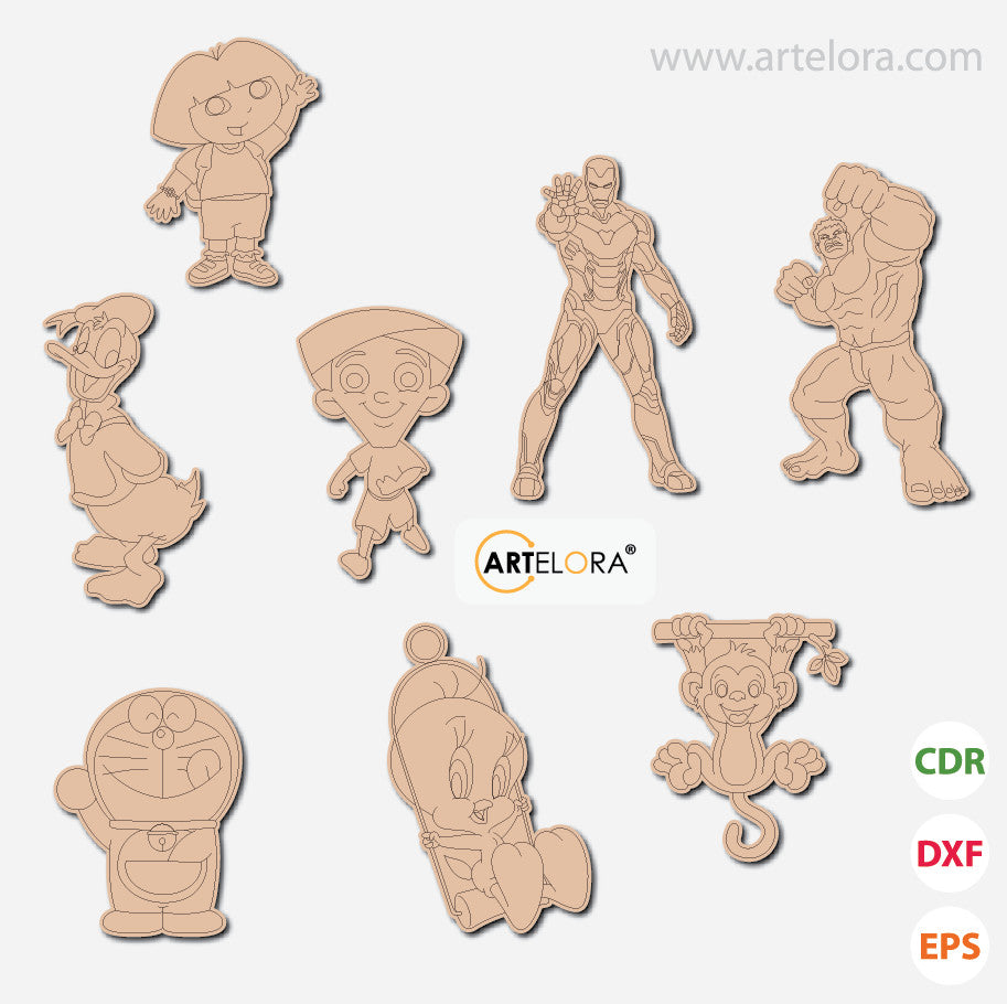 Pre Marked Base Design All Cartoon Drawing