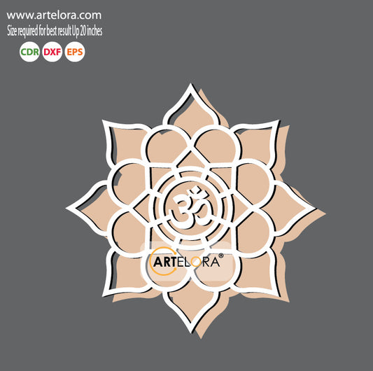 Pre Marked Base Design Rangoli Laser Cutting