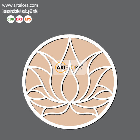 Pre Marked Base Design Rangoli Laser Cutting