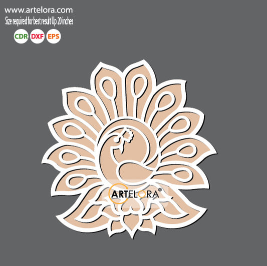 Pre Marked Base Design Rangoli Laser Cutting