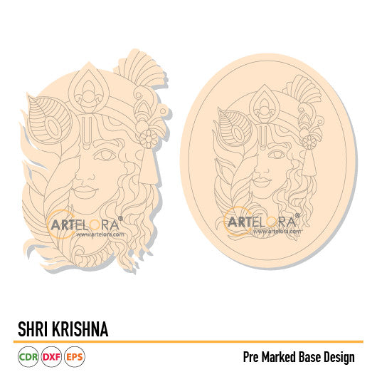 Pre Marked Base Design Shri Krishna