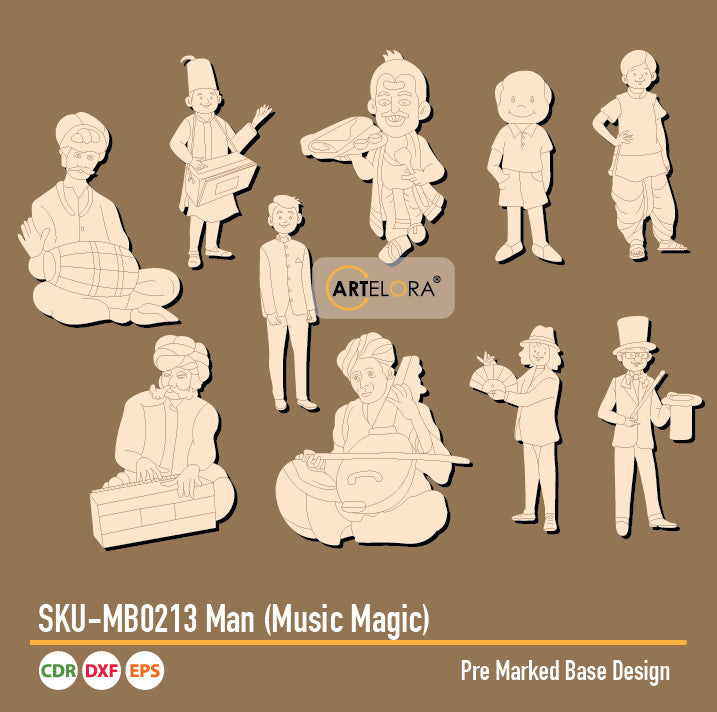 SKU-MB0213 Man (Music Magic) (Pre Marked Base Design)