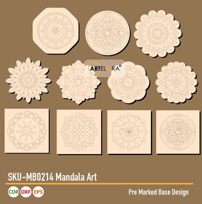 SKU-MB0214 Mandala Art (Pre Marked Base Design)