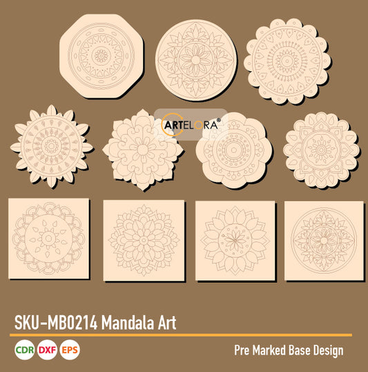 SKU-MB0214 Mandala Art (Pre Marked Base Design)
