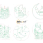 SKU-MB0217 Moon & Mosque (Islamic) (Pre Marked Base Design)