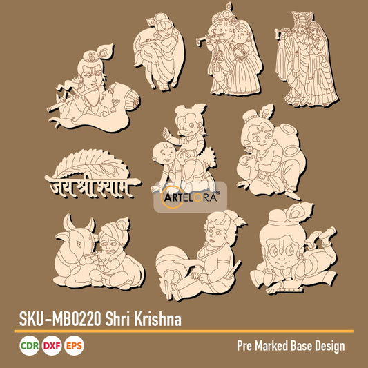 SKU-MB0220 Shri Krishna (Pre Marked Base Design)