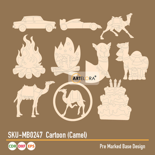 Pre Marked Base Design Cartoon (Camel)