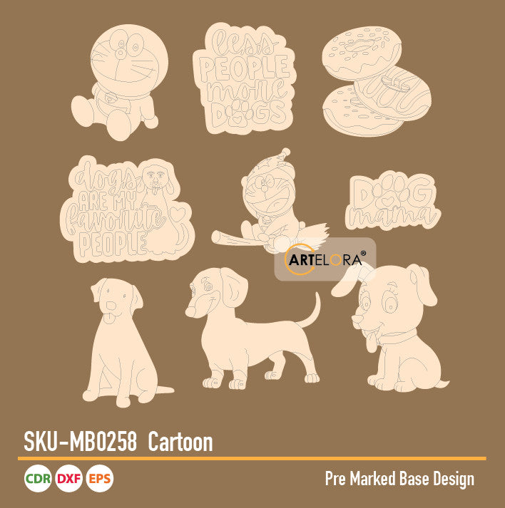 Pre Marked Base Design Cartoon