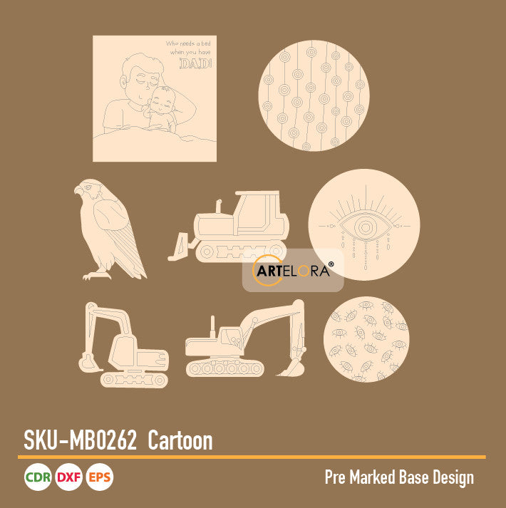 Pre Marked Base Design Cartoon