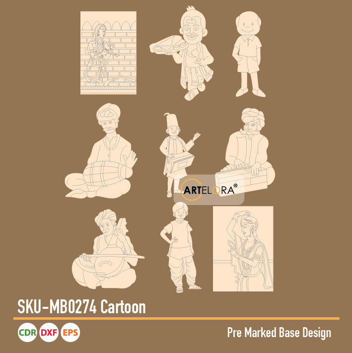 Pre Marked Base Design Cartoon